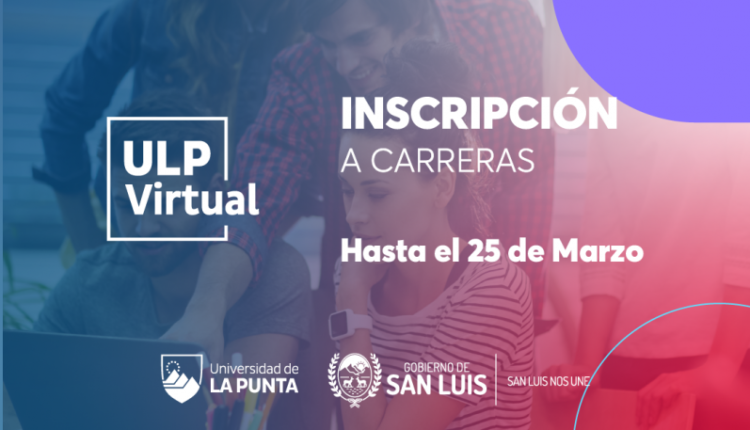EL 25 DE MARZO CIERRAN LAS INSCRIPCIONES PARA ESTUDIAR EN LA ULP VIRTUAL