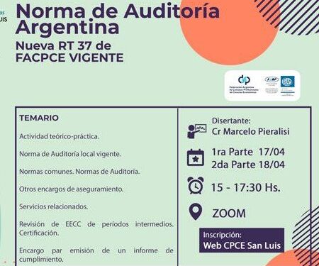 CPCESL: CURSO NORMAS DE AUDITORÍA VIGENTES