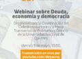 WEBINAR SOBRE DEUDA, ECONOMÍA Y DEMOCRACIA