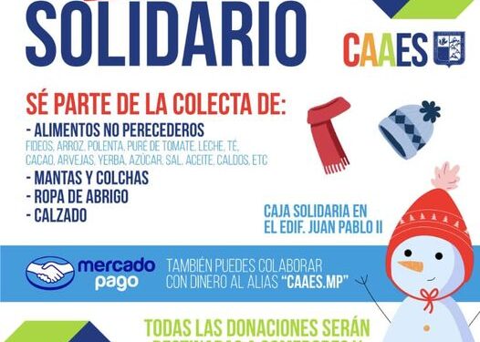 UCCUYO: SUMATE A LA COLECTA “INVIERNO SOLIDARIO”