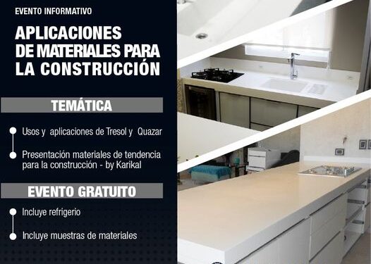 CHARLAS DE APLICACIONES DE MATERIALES PARA LA CONSTRUCCIÓN