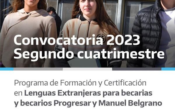 PROGRAMA DE FORMACIÓN Y CERTIFICACIÓN EN LENGUAS EXTRANJERAS PARA BECARIAS/IOS PROGRESAR Y MANUEL BELGRANO.