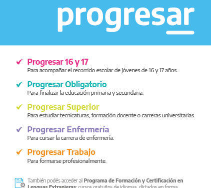 SE ABREN LAS INSCRIPCIONES A LAS BECAS PROGRESAR