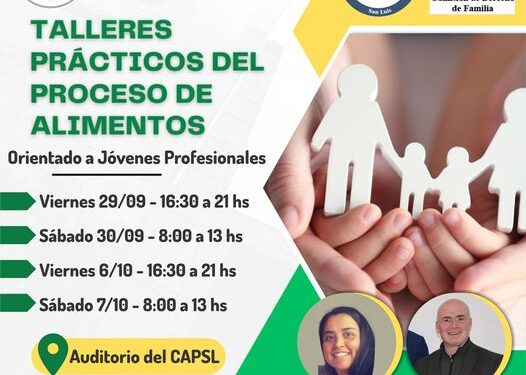 CAPSL: ¡TALLERES PRÁCTICOS DEL PROCESO DE ALIMENTOS!