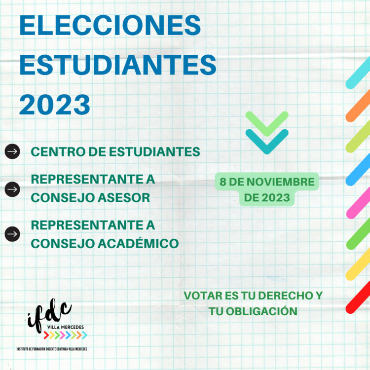 IFDC-VM: ELECCIONES 2023 – CENTRO DE ESTUDIANTES
