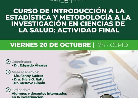 CURSO DE INTRODUCCION A LA ESTADISTICA Y METODOLOGIA A LA INVESTIGACION EN CIENCIAS DE LA SALUD: ACTIVIDAD FINAL