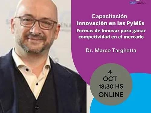 UNVIME: NUEVA CAPACITACIÓN DEL CUP SOBRE «INNOVACIÓN EN LAS PYMES»