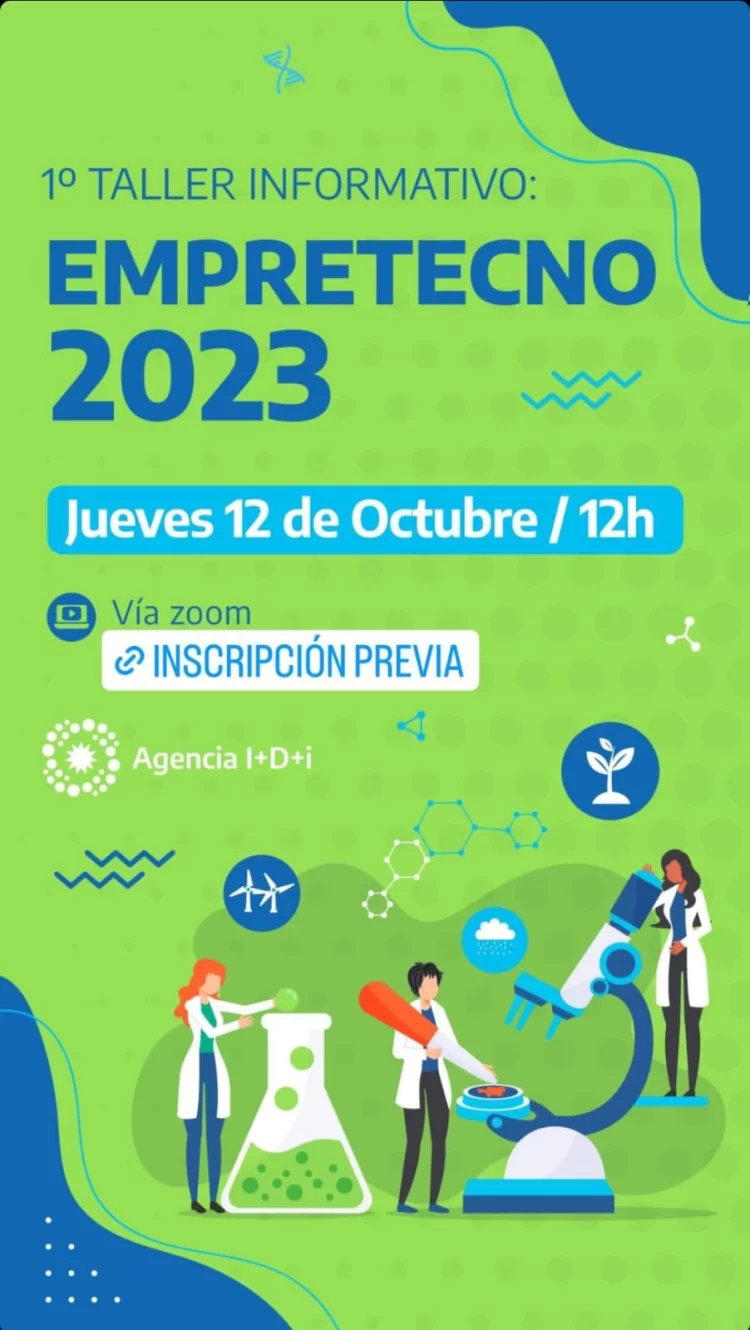 CONVOCAN AL 1° TALLER INFORMATIVO “EMPRETECNO 2023”