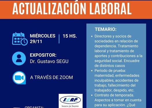 CPCE-SL: CURSO DE CAPACITACIÓN – ACTUALIZACIÓN LABORAL