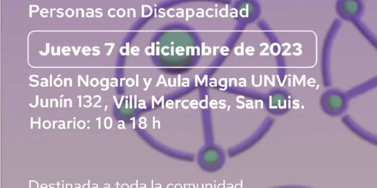 INVITAN A LA 3° JORNADA POR LA DISCAPACIDAD