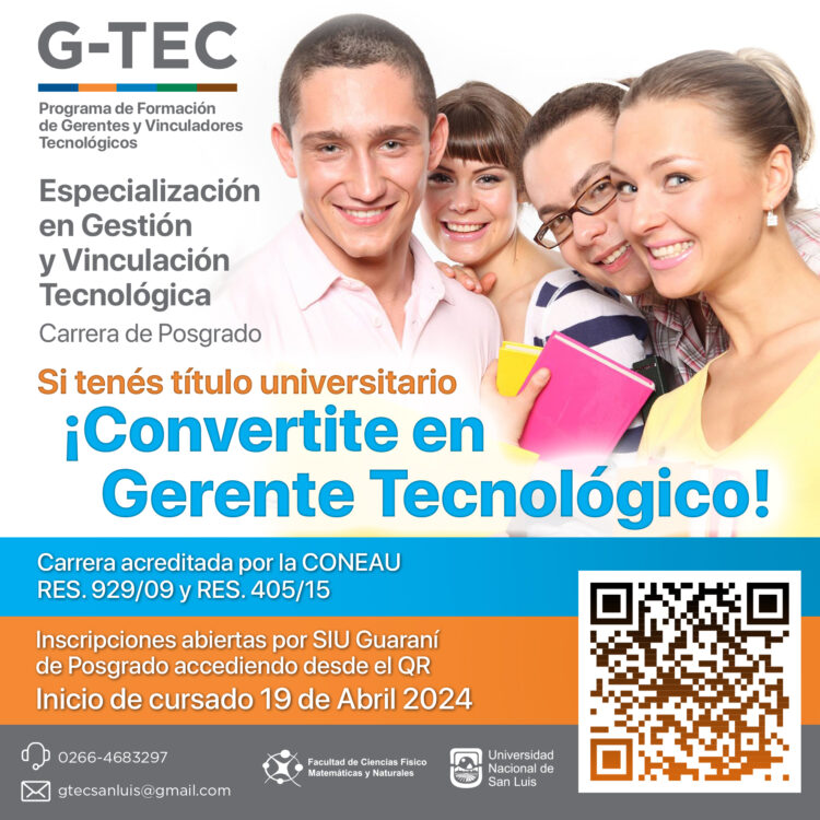 ESPECIALIZACION EN GESTION Y VINCULACION TEGNOLOGICA