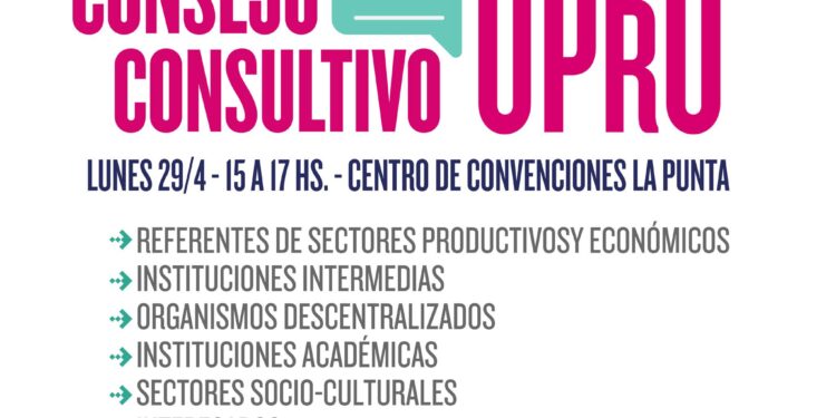 CIUDAD DE LA PUNTA: ¡CONVOCATORIA ABIERTA PARA INTEGRAR EL “CONSEJO CONSULTIVO UPRO”!