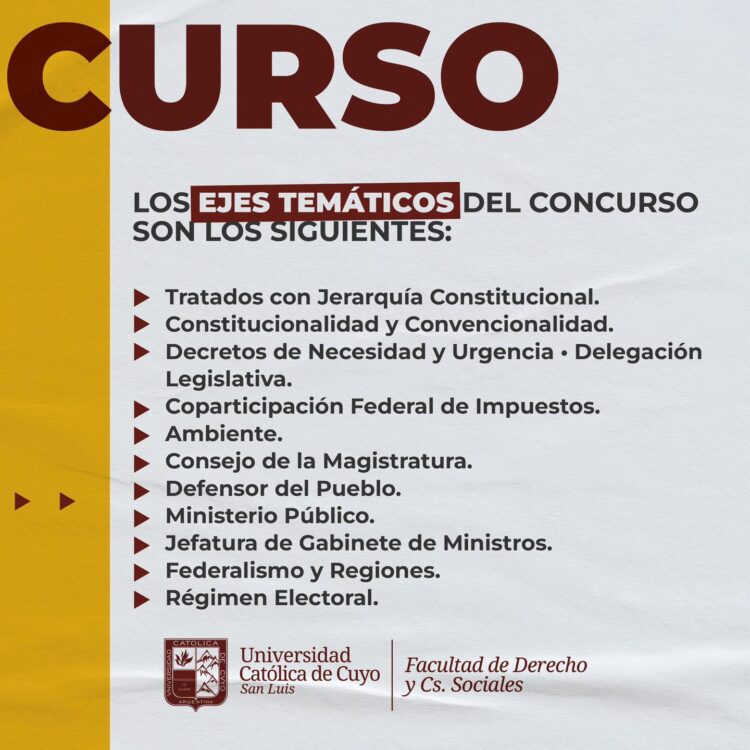 UCUYO: ¡ATENCIÓN ALUMNOS DE DERECHO!