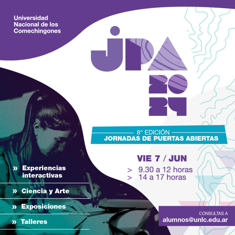 ¡SE VIENE LA 8° EDICIÓN DE LAS JORNADAS DE PUERTAS ABIERTAS DE LA UNLC!