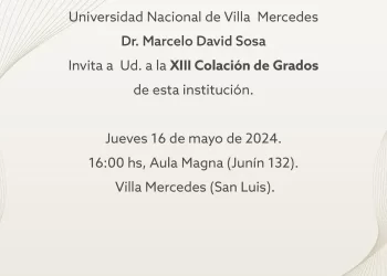 UNVIME: LA UNIVERSIDAD INVITA AL ACTO DE LA XIII COLACIÓN DE GRADOS