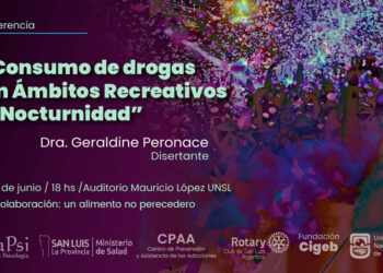 UNSL: EL CONSUMO DE DROGAS EN ÁMBITOS RECREATIVOS Y NOCTURNIDAD SERÁ EL EJE DE UNA CONFERENCIA