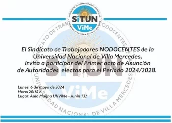 UNVIME: ASUMEN LAS AUTORIDADES ELECTAS DEL GREMIO NODOCENTE