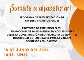 PROGRAMA DE ALFABETIZACIÓN DE JÓVENES Y ADULTOS «RAÍCES» Y EL «PROYECTO DE VIDA» DE LA FACULTAD DE PSICOLOGÍA (FAPSI).