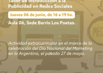 INVITAN A TALLER PRESENCIAL SOBRE PUBLICIDAD EN REDES SOCIALES