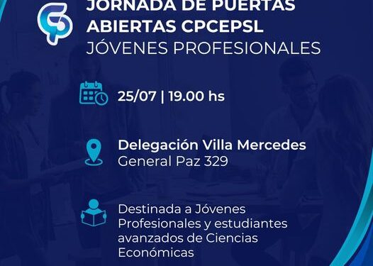 JORNADAS DE PUERTAS ABIERTAS CPCEPSL PARA JÓVENES PROFESIONALES