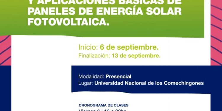 CURSO SOBRE INSTALACIÓN Y MANTENIMIENTO DE PANELES SOLARES EN LA UNLC