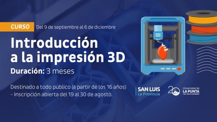 LA ULP DICTARÁ UN TALLER DE IMPRESIÓN 3D PARA TODO PÚBLICO