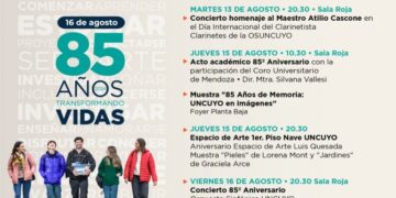 LA UNCUYO CELEBRA SUS 85 AÑOS