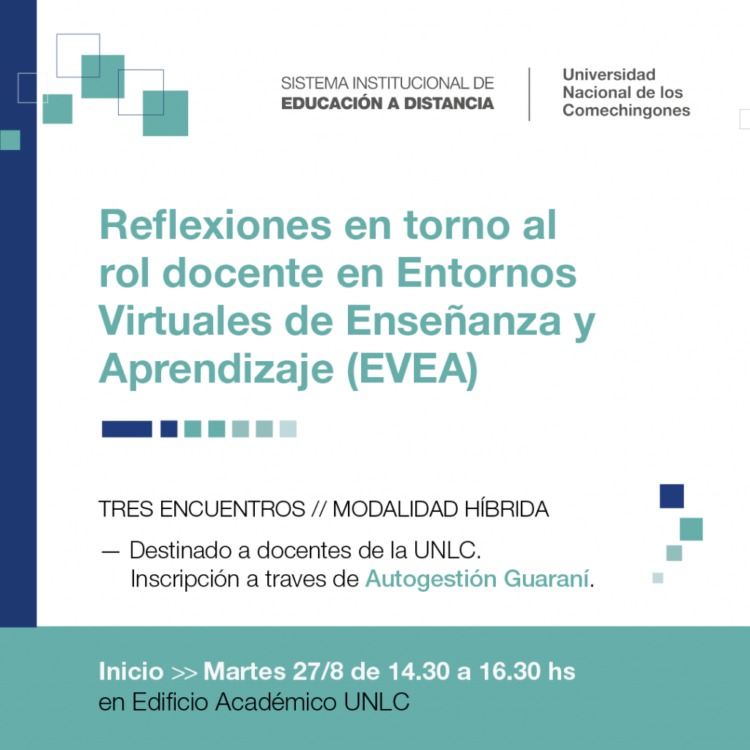 TALLER DE CAPACITACIÓN EN ENTORNOS VIRTUALES PARA DOCENTES DE LA UNLC