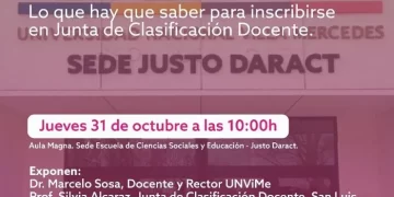 UNVIME: DISERTARÁN SOBRE LA IMPORTANCIA DE LA FORMACIÓN DOCENTE CONTINUA EN LA CARRERA DOCENTE