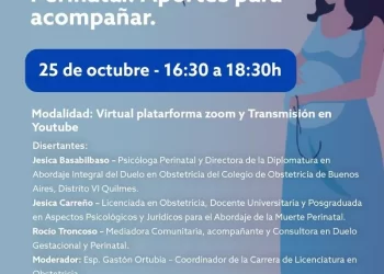 UNVIME: ORGANIZAN WEBINAR SOBRE “APROXIMACIONES AL DUELO GESTACIONAL Y PERINATAL”