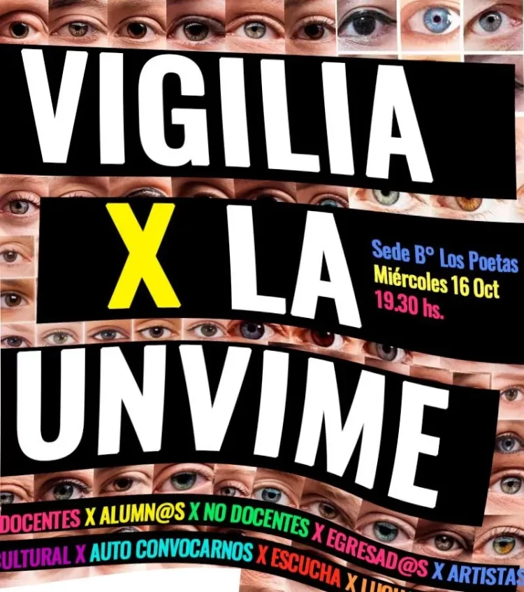 LA INTERSINDICAL UNVIME INVITA A TODA LA COMUNIDAD A UNA VIGILIA CULTURAL EN LA EXTENSIÓN ÁULICA DE LOS POETAS