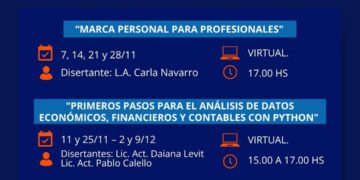 CPCE-SL: TE COMPARTIMOS LA AGENDA DE CAPACITACIONES DE NOVIEMBRE