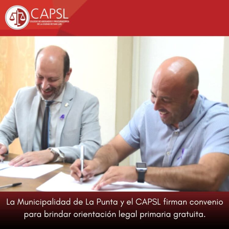 LA MUNICIPALIDAD DE LA PUNTA Y EL CAPSL FIRMAN CONVENIO EN EL DÍA INTERNACIONAL DE LA ELIMINACIÓN DE LA VIOLENCIA CONTRA LA MUJER