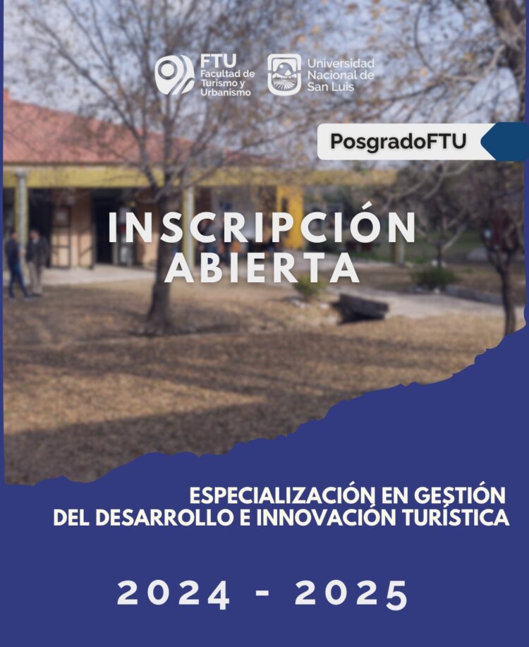 INSCRIBEN A LA ESPECIALIZACIÓN EN GESTIÓN DEL DESARROLLO E INNOVACIÓN TURÍSTICA