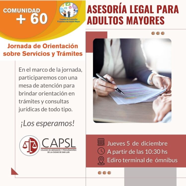 CAPSL: *JORNADA DE ORIENTACIÓN Y ASESORÍA LEGAL*