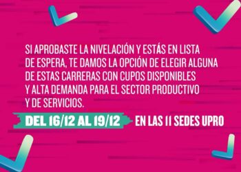 UPRO: INSCRIPCIÓN A CARRERAS