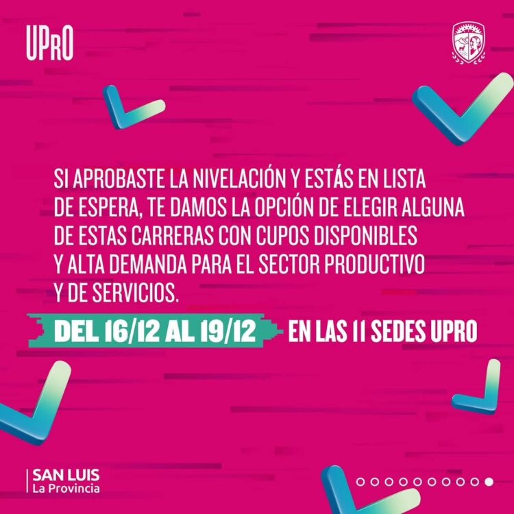 UPRO: INSCRIPCIÓN A CARRERAS