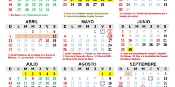 UNSL: SE ENCUENTRA DISPONIBLE EL CALENDARIO DE ACTIVIDADES ACADÉMICAS 2025