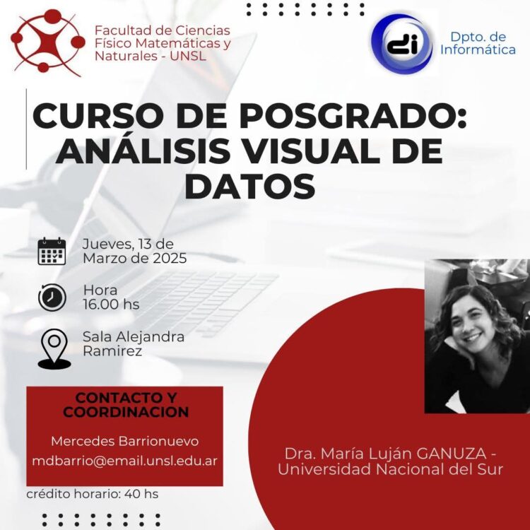 UNSL: CURSO DE POSGRADO “ANÁLISIS VISUAL DE DATOS”