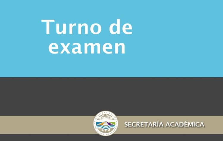 UNVIME: RECUERDEN TURNO DE EXÁMENES GENERALES