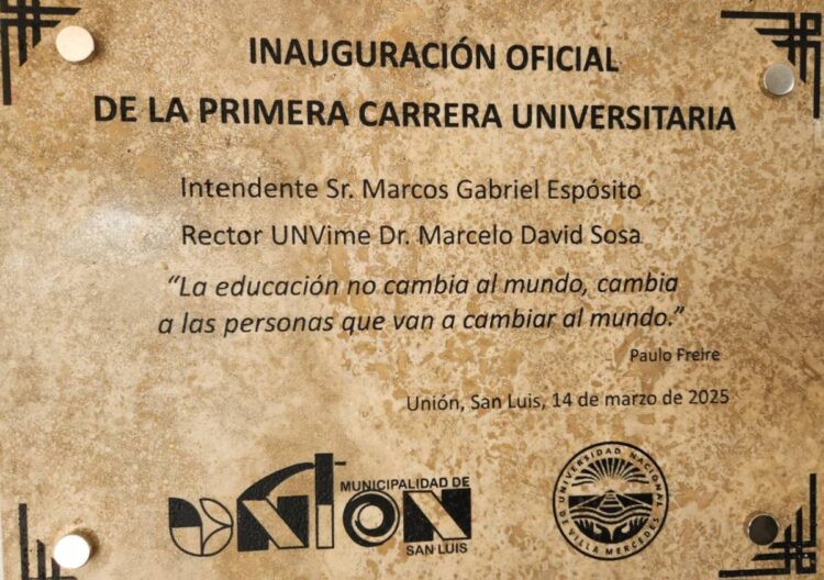 LA UNVIME PLANTÓ BANDERA EN EL SUR, CON LA PRIMERA CARRERA UNIVERSITARIA EN UNIÓN