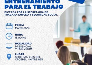 CPCE-SL: CAPACITACIÓN: “PROGRAMA DE ENTRENAMIENTO PARA EL TRABAJO”