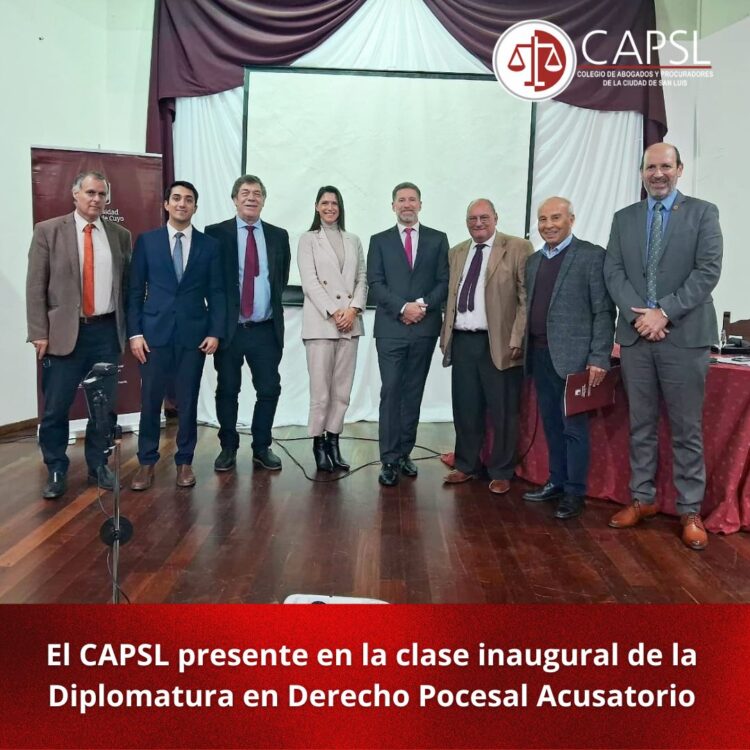 CAPSL: CLASE INAUGURAL DE LA DIPLOMATURA EN DERECHO PROCESAL ACUSATORIO Y TÉCNICAS DE LITIGACIÓN ORAL