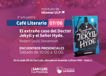 EL INSTITUTO DE IDIOMAS INVITA A COMPARTIR UN NUEVO CAFÉ LITERARIO