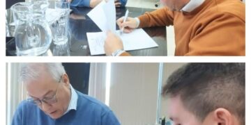 FIRMAN CONVENIO CON SAN LUIS AGUA PARA ESTUDIAR LOS ESPEJOS Y RESERVORIOS DE AGUA DE LA PROVINCIA