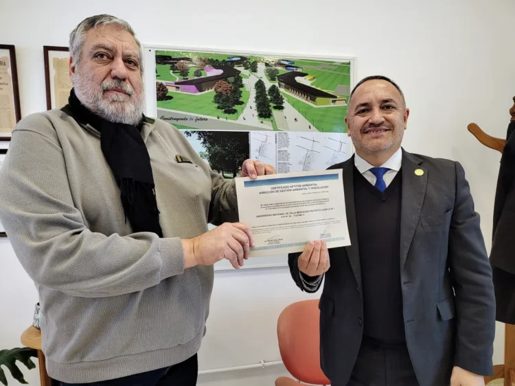 UNVIME: LA OBRA DEL MÓDULO 1 DEL CAMPUS UNIVERSITARIO RECIBIÓ EL CERTIFICADO DE APTITUD AMBIENTAL