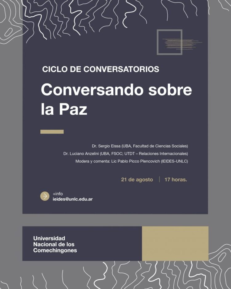 LA UNLC INAUGURA UN CICLO DE CONVERSATORIOS SOBRE LA PAZ
