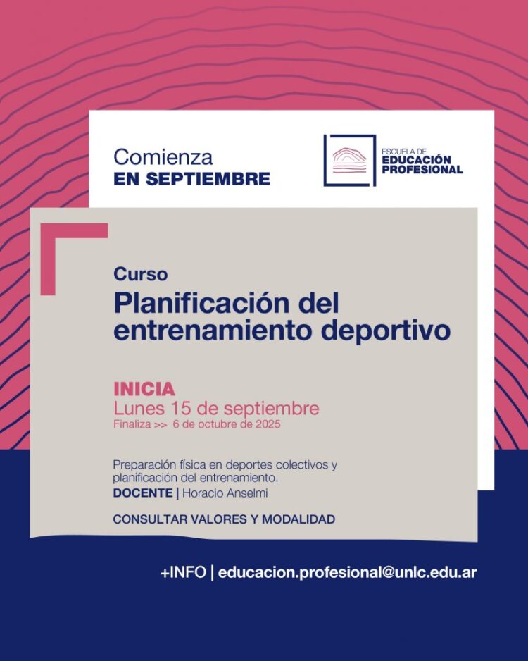 CURSO DE PLANIFICACIÓN DEL ENTRENAMIENTO DEPORTIVO EN LA UNLC