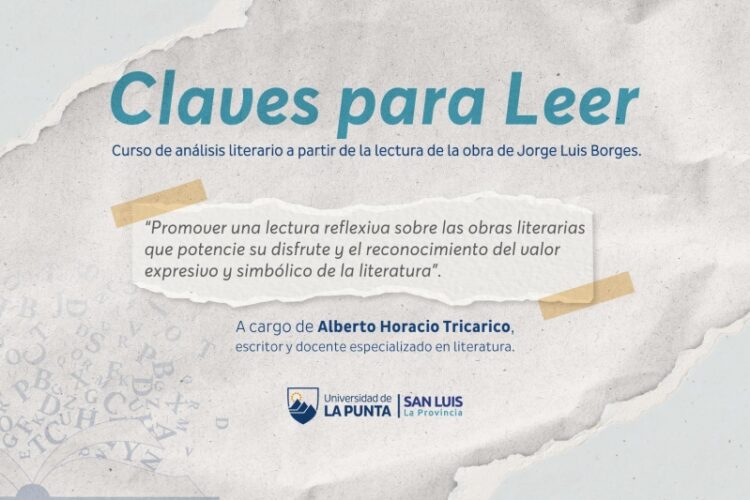 LA ULP DICTARÁ EL CURSO LITERARIO “CLAVES PARA LEER”