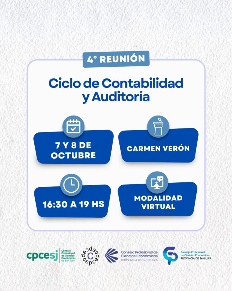 CPCE-SL: 4° REUNIÓN DEL CICLO DE CONTABILIDAD Y AUDITORÍA.